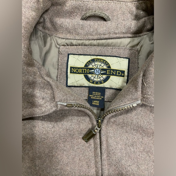 Men's Brown Woollen Sweater Jacket - Picture 13 of 14